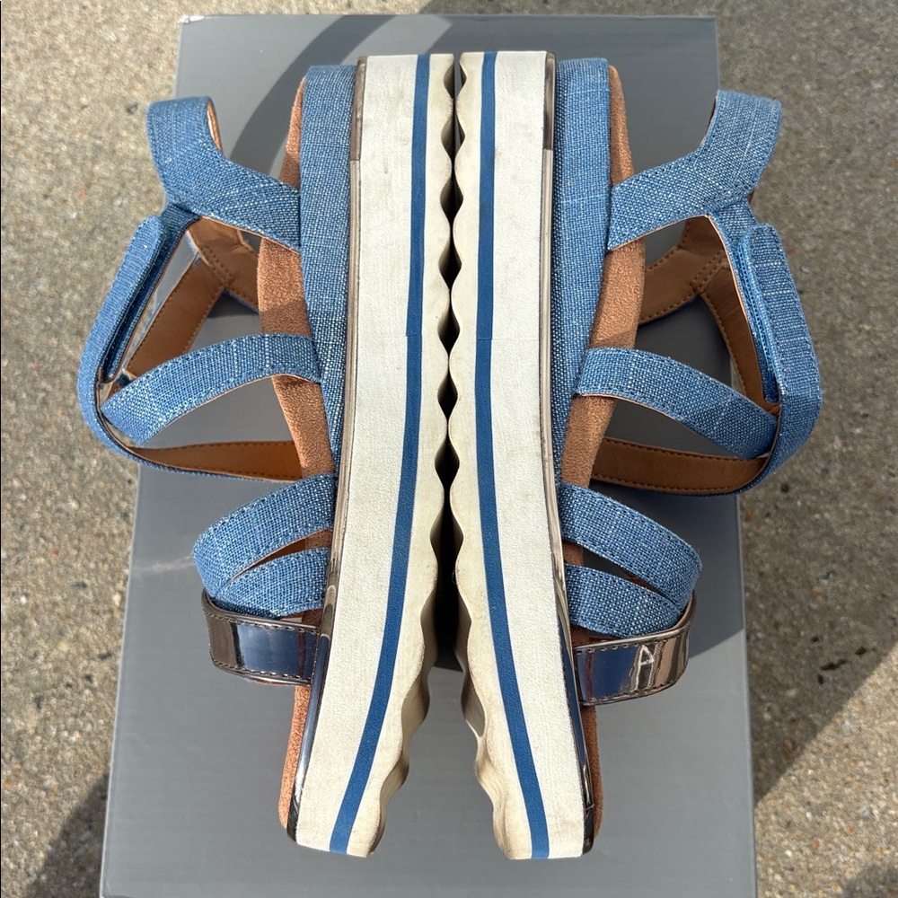 Vionic Kellyn Wedge Flatform Sandal Vallarta Blue… - image 6